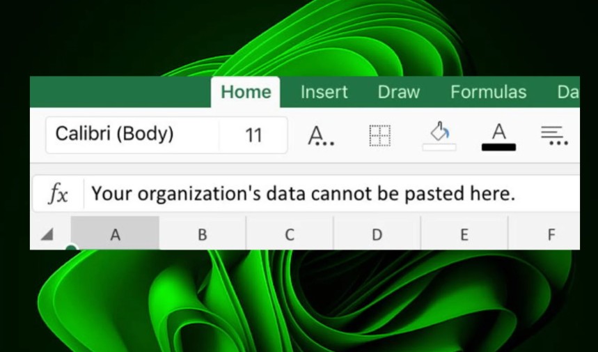 Fixing the Error: ‘Your Organization’s Data Cannot Be Pasted Here.’ Explained for Business Users